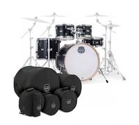Mapex Mars Maple 22 5pc Rock Fusion Shell Pack w/Bags Matte Black
