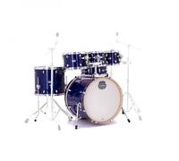Mapex Mars Maple 22 6pc Rock Fusion Shell Pack Midnight Blue - Free 8 Tom