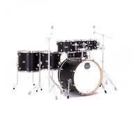 Mapex Mars Maple 22 7pc Studioease Shell Pack Matte Black - Free 8 Tom