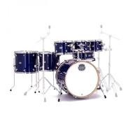 Mapex Mars Maple 22 7pc Studioease Shell Pack Midnight Blue - Free 8 Tom