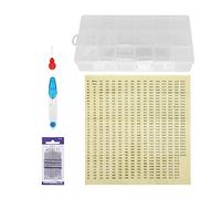 MAPHRWZ Cross Stitch Winding Plastic Floss Bobbins, Remaining Line Management Board, Embroidery Set for Crafting, Organize Threads, Durable Material, Easy to Use, Storage Solution