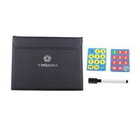 MAPHRWZ Football Magnetic Coaching Board, for Soccer, Durable PU Leather, Folding Design with Hand Rope, Dry Erase Surface, Full and Half Court Diagrams, Strategy Training