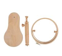 MAPHRWZ for Cross Stitch Supplies, Round Embroidery Frame Hoop, Portable Wood Stand Holder, Durable Craft Tool, Adjustable Design, Easy to Use, for Embroidery Art Projects,