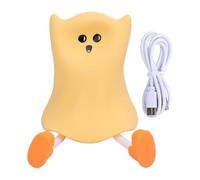 MAPHRWZ Ghost Night Light Silicone Cute Look Warm Light Adjustable Brightness Soft Touch Cordless Rechargeable Dimmable Bedside Lamp for Home