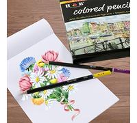 MAPHRWZ Pre-Sharpened Colored Pencils for Artists, 50 Count, Smooth Laydown, Bright Colors, Sketching, Drawing, Doodling, Ideal for Kids, Students, Professionals, Non-, Wooden (72pcs)