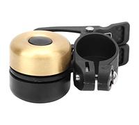 MAPHRWZ Vintage Double Bell Loudly Sound Mountain Bike Horn Knocking Cycling Accessory (Brushed Gold)