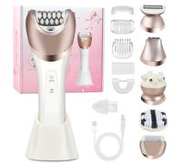 Mapille 6 In 1 Rasierer Damen Elektrisch Intimrasierer für Frauen Trimmer Damen Ladyshaver Haartrimmer für Rasierer Trockenrasierer Damen Epilierer Bikinitrimmer für Frauen Schamhaare Körper, Gesicht