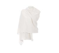 MAPIMANIA - Women's Winter Cashmere Stole, Made in Italy, 220 x 80 cm, Elegant Wool and Cashmere Shawl, Maxi Scarf, Ceremony Shawl, cream, 220 x 80