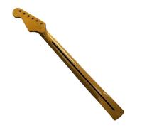 Maple 24 Fret Electric Guitar Neck Maple Fretboard Double Rocking Yellow Electric Guitar Neck
