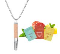 Maple Breathing Necklace Stress Relief Adults, Mindfulness Exercises Aid, Breathing Trainer Necklace with Cigarette Filter, Smokeless, Mindfulness Chain for Meditation, Stress Relief, Relaxation