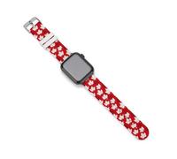 Maple Canada Flag Silicone Bands Compatible with IWatch Soft Waterproof Replacement Watchbands Strap