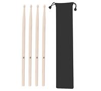 MAPLE DRUM STICKS 5A 2 PAIR WITH STORAGE BAG JAZZ MUSIC INSTRUMENT ACCESSORY