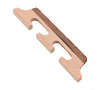 Maple Ebony Banjo Bridge Saddle For 4 5 6 Strings, Strong Lightweight Wood With Clear Tone Transmission, Stable Three-Foot Design(6 String)