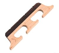 Maple Ebony Banjo Bridge Saddle For 4 5 6 Strings, Strong Lightweight Wood With Clear Tone Transmission, Stable Three-Foot Design(4 String)