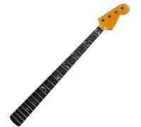Maple Electric Jazz Bass Guitar Neck 20 Fret 34inch Rosewood Vine Inlay Yellow