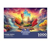 Maple FantasyOverwhelming 1000-Piece Jigsaw Puzzles for Adults A Crusade Through Impossible, Hard, And Difficult Challenging Puzzle Games - The Most Prestigious Gift for Adult And Teenage Conquerors