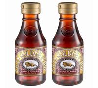 Maple Flavour Golden Syrup 454g Squeezy Bottle x 2, Ideal for Cereal Pancake Topping, Compatible with Lyle's Syrup Range for Baking with Welari Thank You Card | (2pack)