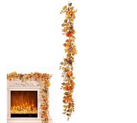 Maple Garland - Colorful Autumn Leaves Decoration, Autumn Vine Display | Realistic Hanging Composition with Leaf Design Creating a Cozy Atmosphere Atmosphere