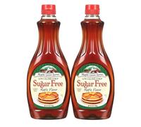 Maple Grove Farms Sugar Free Maple Syrup, 710ml - Low Calorie, Gluten-Free & Keto-Friendly Waffle Syrup - Perfect for Pancakes & Breakfast Treats (Pack of 2)