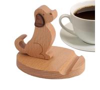 Maple Handset Dock - Compact Tablet Riser, Portable Panel Support for Remote Learning, Wood Accessory with Stable Base, Tabletop Component, Cell Phone for Video Calls, Access, and Display