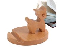 Maple Handset Dock - Compact Tablet Riser, Portable Panel Support for Remote Learning, Wood Accessory with Stable Base, Tabletop Component, Cell Phone for Video Calls, Access, and Display