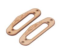 Maple Hard Decorative Single Coil Pickup Surround Plate, Neck Pickup Surround, Pickup Mounting Ring for Guitar, with Rhythm Pickup Ring, for Country, Rock, and Blues Music Lovers