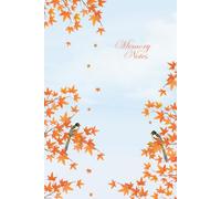 Maple Leaf and Bird Aesthetic Notebook: Memory Notes Lined Journal, 6 x 9 Inches with 120 Pages, Portable Daily Diary