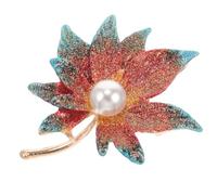Maple Leaf Brooch Alloy Fall Brooches for Women, Pin for Clothes | Elegant Secure Pinning for Coats and Scarves, Stylish Autumn Outfits, Formal Attire, Festival Gift Accessory