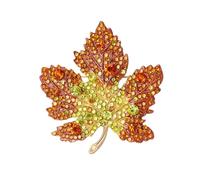 Maple Leaf Brooch Pins for Women, Canadian Maple Leaf Brooch Pin, Cute Fallen Leaves Brooch Lapel Pin, Bohemian Maple Leaf Brooches Pins for Women Hat Bag Suit Dress Accessories, Regular, Zinc, no