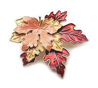 Maple Leaf Brooch Tri-Color Thanksgiving Jewelry Pin for Jacket Handbag Scraf Decorations Maple Leaf Necklace Pendant Jewelry Accessorythanksgiving Pin, Thanksgiving Brooch, Maple Leaf Brooch,