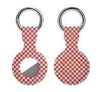 Maple Leaf Canada Flag Funny GPS Cases Holder with Key Chain Ring Protective Cover Compatible with Airtag 1PCS