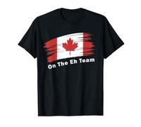 Maple Leaf Canadian Flag On The Eh Team Canada Day 2022 T-Shirt