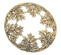 Maple Leaf Candle Shade Metal Cover for Jar Candles Halloween