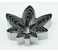 Maple Leaf Cookie Cutters Set, 5 PCS Set Maple Leaf Shaped Stainless Steel Molds for Cookies,Biscuit,Vegetable,Fruit,Baking Pastries Doughs
