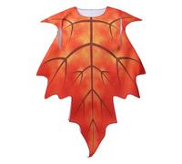 Maple Leaf Costume - Funny Cosplay Outfit, Stage-Ready Maple Leaf Suit for Performances and Skits, Comfortable Lightweight Fabric, Vibrant Fall Design, for Halloween Carnival Masquerade Parties