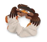 Maple Leaf Dark Brown Turkey Satin Scrunchies Elastic Hair Bands Exquisite Soft Jumbo Scrunchy Thick Fashion Hair Ties Cute Satin Hair Scrunchies for Women Hair Accessories Gift