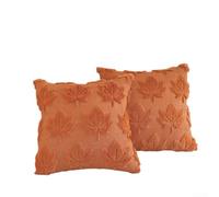 Maple Leaf Decorative Pillow Covers for Autumn Harvest Seasonal and Holiday Home Decor (Rust Red 45 * 45cm)