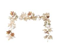 Maple Leaf Garland, 67 Inches, Garland Decoration, Autumn Decoration, Maple Leaf Wine Wreath for Home, Party, Fireplace, Wall, Indoors, Outdoors