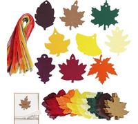 Maple Leaf Labels Thanksgiving Gift Tags DIY Maple Labels Maple Labels Wedding Maple Leaf Paper Labels Hemp Rope Labels Labels, 9 Models Of 9 Colors And 180 Pieces Of Random Color, Fare riferimento