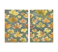 Maple Leaf Pattern PU Leather Passport Holder, Multiple Pockets Passport Cover, Travel Document Organizer for Men Women