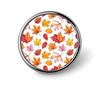 Maple Leaf Red Print Enamel Pins for Backpack, Cute Bags Hat Jacket Coat Badge Pins, Novelty Unique Funny Button Pin Men Women Fashion Jewelry Accessories