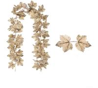 Maple Leaf Vine Artificial Greenery 200cm for Office and Retail Space Decor, Lifelike Appearance for Professional Seasonal Branding (Number 108)