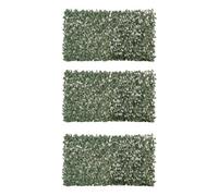Maple Leaf Willow Fence - Expandable Privacy Trellis Panel - 1 to 5 Piece Options - Artificial Greenery Screen for Garden, Patio, Balcony - UV Resistant & Weatherproof (3 Piece)