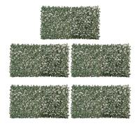 Maple Leaf Willow Fence 5 Piece Expandable Artificial Trellis Privacy Screen Uv Resistant
