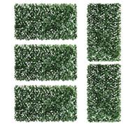 Maple Leaf Willow Fence Expandable Garden Privacy Screen Trellis 5 Piece Set