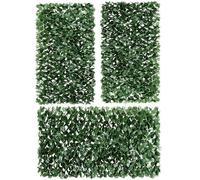 Maple Leaf Willow Fence Expandable Garden Trellis Privacy Screen Set Of 3
