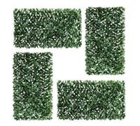 Maple Leaf Willow Fence Expandable Garden Trellis Privacy Screen Set Of 4