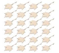 Maple Leaf Wooden Tags for Thanksgiving and Harvest Festival DIY | Blank Unfinished Wood, Smooth Surfaces, Easy Hanging with 50 Lanyards and 50 Ropes, for Place Cards