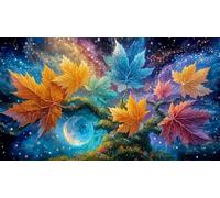 Maple-Leaf-World 1000 Piece Educational Game Decompression Puzzle Recycled Paper Fun Present & Activity for Home for Adults 38x52cm/1000pcs