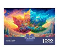 Maple Leaf World 1000 Piece Jigsaw Puzzle with Whimsical Design - A Charming Challenge for Adults And Kids Age 14 Years Up38x26cm/1000pcs